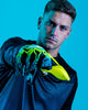 Person wearing Kaliaaer Ignite yellow Goalkeeper Gloves